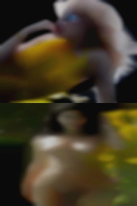 Nude girls bareback among men.